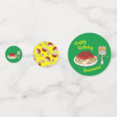 Cute Spaghetti kinderen Birthday Party Kawaii Confetti (Achterkanten)