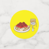Cute Spaghetti kinderen Birthday Party Kawaii Confetti (Kleine voorkant)