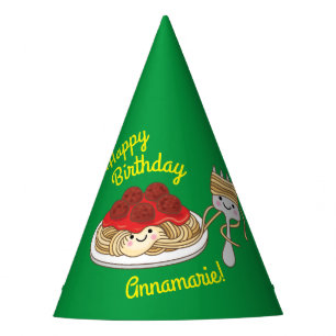 Cute Spaghetti kinderen Birthday Party Kawaii Feesthoedjes