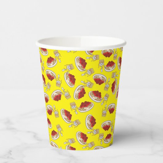 Cute Spaghetti kinderen Birthday Party Kawaii Papieren Bekers (Links)
