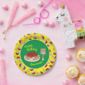 Cute Spaghetti kinderen Birthday Party Kawaii Papieren Bordje (Feest)