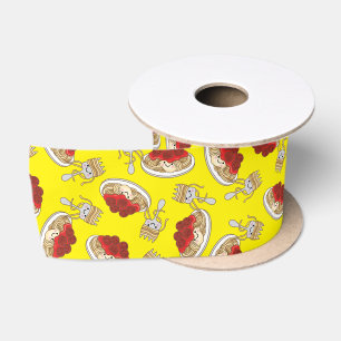 Cute Spaghetti kinderen Birthday Party Kawaii Satijnen Lint