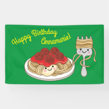 Cute Spaghetti kinderen Birthday Party Kawaii