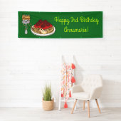 Cute Spaghetti kinderen Birthday Party Kawaii Spandoek (Insitu)