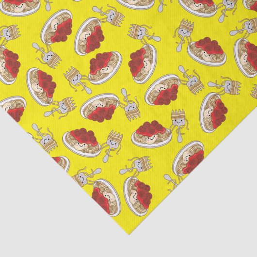 Cute Spaghetti kinderen Birthday Party Kawaii Tissuepapier (Detail)