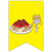 Cute Spaghetti kinderen Birthday Party Kawaii Vlaggetjes (Eerste vlag)