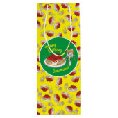 Cute Spaghetti kinderen Birthday Party Kawaii Wijn Cadeautas (Achterkant)