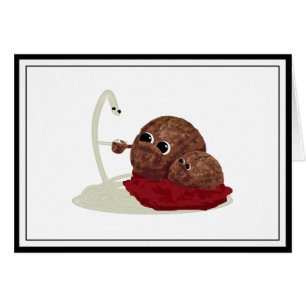 Cute Spaghetti Meeting Meatballen
