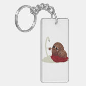 Cute Spaghetti Meeting Meatballen Sleutelhanger (Voorkant Links)