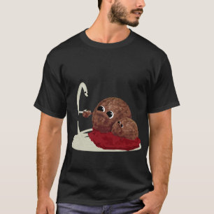 Cute Spaghetti Meeting Meatballen T-shirt