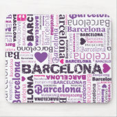 Cute spain barcelona souvernir mousepad muismat (Voorkant)