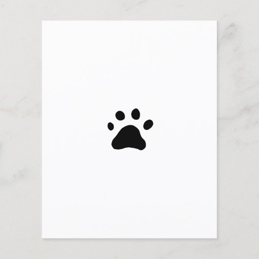 Cute Spaniel Dog wandelend Dog Groomer Flyer (Achterkant)