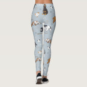Cute Spaniels patroon Leggings (Achterkant)