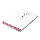 Cute Sparkle Cartoon Maid Cleaning Services Notitieblok (Linkerzijde)