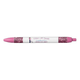Cute Sparkle Cartoon Maid Cleaning Services Zwarte Inkt Pen