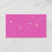 Cute Sparkle Cartoon Maid House Cleaning Service Visitekaartje (Achterkant)