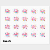 Cute Sparkle Time Girly Aesthetic Sticker Design (Vel)