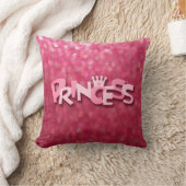 Cute Sparkly Pink Princess Bokeh Kussen (Deken)