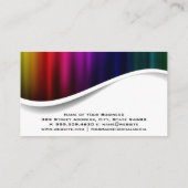 Cute Sparkly Tooth Logo | Kleurrijk metallisch Visitekaartje (Achterkant)