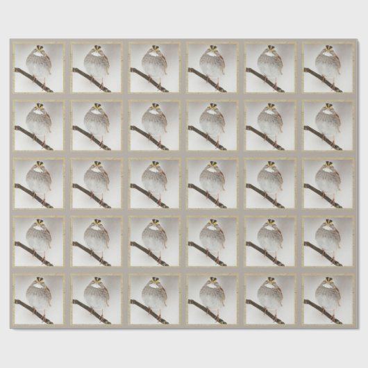 Cute Sparrow Cadeaupapier (Vlak)