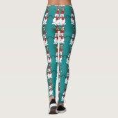 Cute Sparrow op Snowman Leggings (Achterkant)
