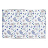 Cute Sparrow With a Flower Hat Kussensloop (Achterkant)