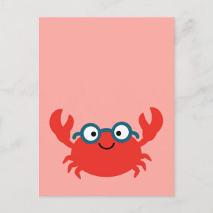 Cute Specky Crab Illustratie Briefkaart