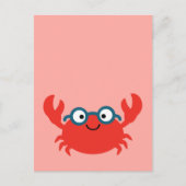 Cute Specky Crab Illustratie Briefkaart (Voorkant)