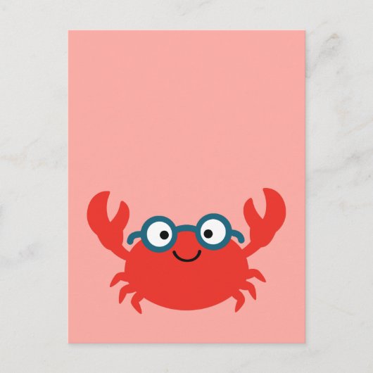 Cute Specky Crab Illustratie Briefkaart (Voorkant)