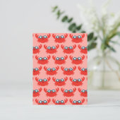 Cute Specky Crab Illustratie Briefkaart (Staand voorkant)