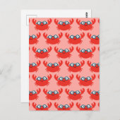 Cute Specky Crab Illustratie Briefkaart (Voorkant / Achterkant)