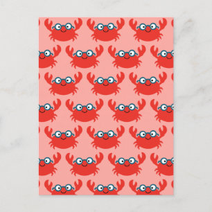 Cute Specky Crab Illustratie Briefkaart