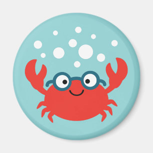 Cute Specky Crab Illustratie Magneet