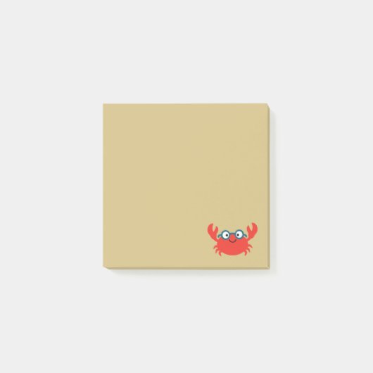 Cute Specky Crab Illustratie Post-it® Notes (Voorkant)