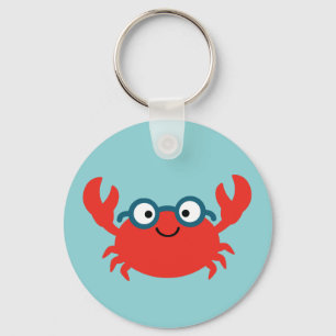 Cute Specky Crab Illustratie Sleutelhanger