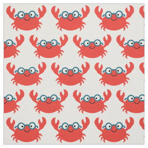 Cute Specky Crab Illustratie Stof