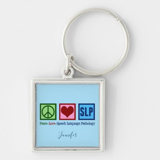 Cute Speech Language Pathology Custom Sleutelhanger (Voorkant)