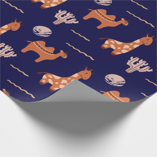 Cute Speelgoed Animal Cactus Kinder Cadeaupapier (Hoek)