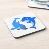 Cute Speelgoed Cartoon Dolfijnen Onderzetters Set (Linkerzijde)