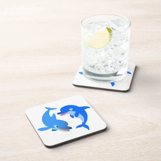 Cute Speelgoed Cartoon Dolfijnen Onderzetters Set (Rechterzijde)
