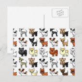 Cute Speelgoed Hondenras Pattern Briefkaart (Voorkant / Achterkant)