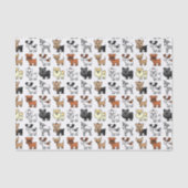 Cute Speelgoed Hondenras Pattern Tissuepapier (Voorkant)