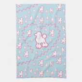 Cute Speelgoed Poodle Pattern Kitchen Towel Theedoek (Verticaal)