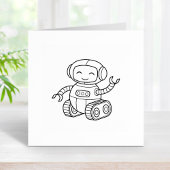 Cute Speelgoed Robot Color Me Rubberstempel