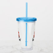 Cute speelgoed train custom boy's name Birthday pa Acryl Drinkbeker (Rechts)