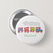 Cute Speelgoed Train Ronde Button 5,7 Cm (Voorkant /achterkant)