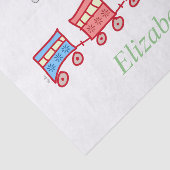 Cute Speelgoed Train Tissuepapier (Detail)