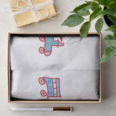 Cute Speelgoed Train Tissuepapier (Geschenk)