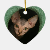 Cute sphynx kitten keramisch ornament (Voorkant)