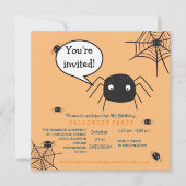 Cute Spider Birthday/Halloween Child (Voorkant)